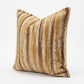 Textured Woven Striped Square Decorative Throw Pillow Cover