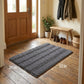 Chenille Bath Mat with Plush Noodle Texture and Non Slip Backing