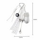 Boxing Glove Keychain Bag Charm with 8 Ball Accent Lace Ribbon and Clip