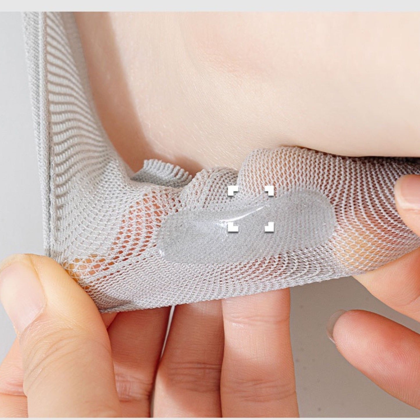 Mesh Toe Socks with Non-Slip Silicone Heel Grip Ultra Low Cut Breathable No Show Sock 3-Pack