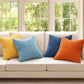 4 Pack Patchwork Corduroy Throw Pillow Covers 18 x 18 Inch for Sofa and Bed