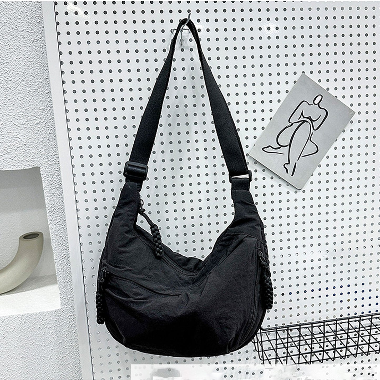 Casual Canvas Hobo Shoulder Bag