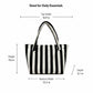 Striped Terry Cloth Tote Bag Roomy Beach and Travel Shoulder Carryall