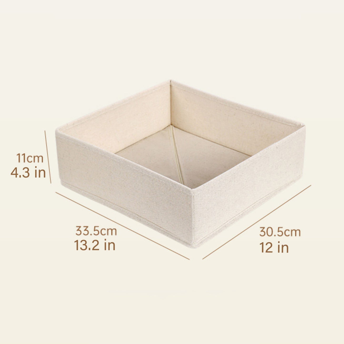 Drawer Organizer Storage Box Foldable Closet Bin Fabric Storage Basket for Dresser Shelves
