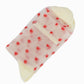 Sheer Crew Socks with Flocked Heart Pattern and Reinforced Toe and Heel 2-Pack