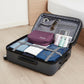 Hanging Toiletry Bag with Multiple Compartments Zipper Closure Travel Organizer Cosmetic Storage Case Portable