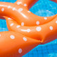 Inflatable Pretzel Pool Float Novelty Ring Float Durable PVC Water Float for Pool Beach Lake 94.5x57x57in