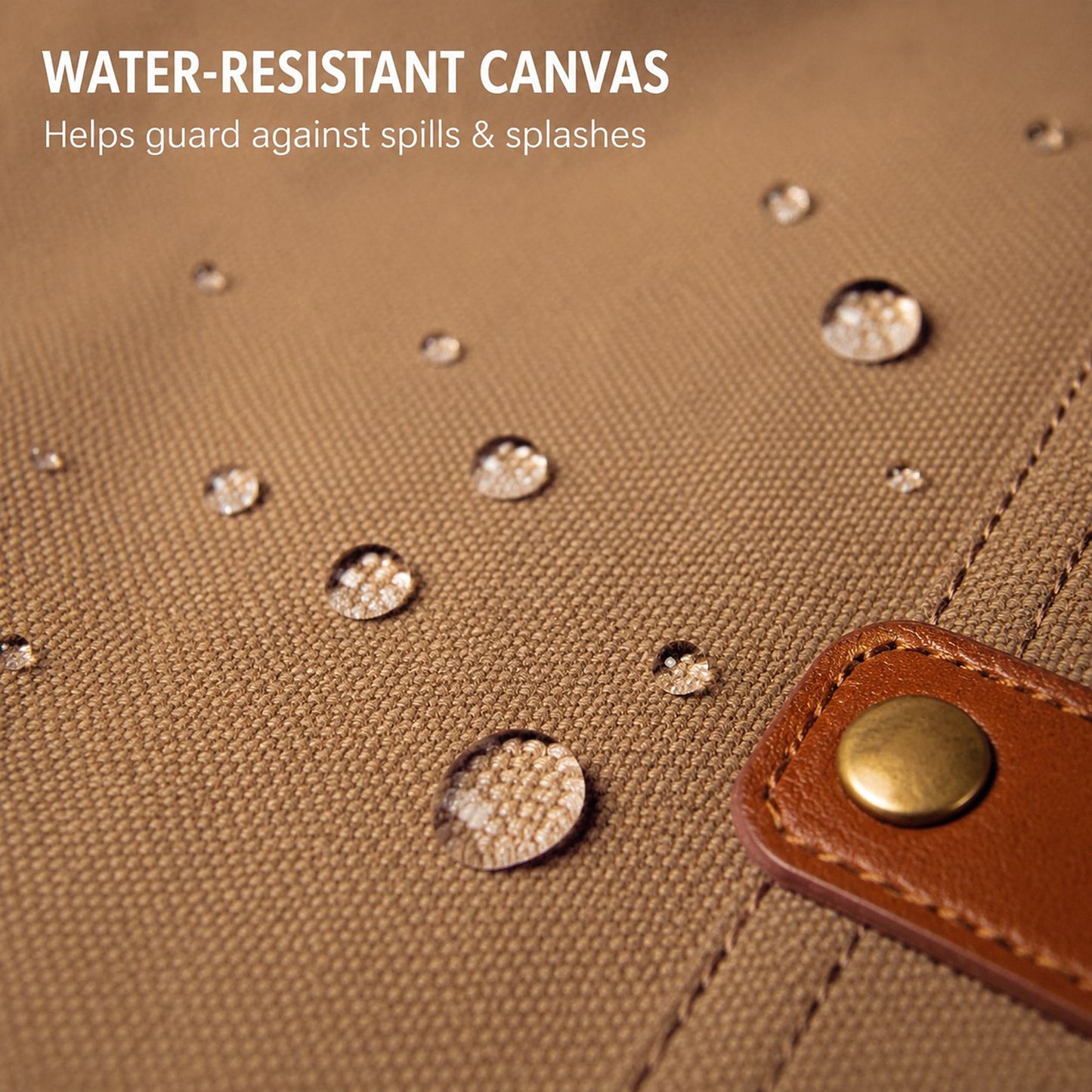 Water Resistant Canvas Bib Apron with Adjustable Straps and Pockets