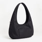 Hobo Tote Bag with Wide Shoulder Strap and Exterior Pocket 13.8x7.8x2.5in