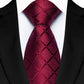 Men's Textured Diamond Pattern Silk Tie Wide Formal Necktie for Business, Weddings & Special Occasions