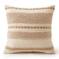 Boho Neutral Textured Accent Throw Pillow Cover