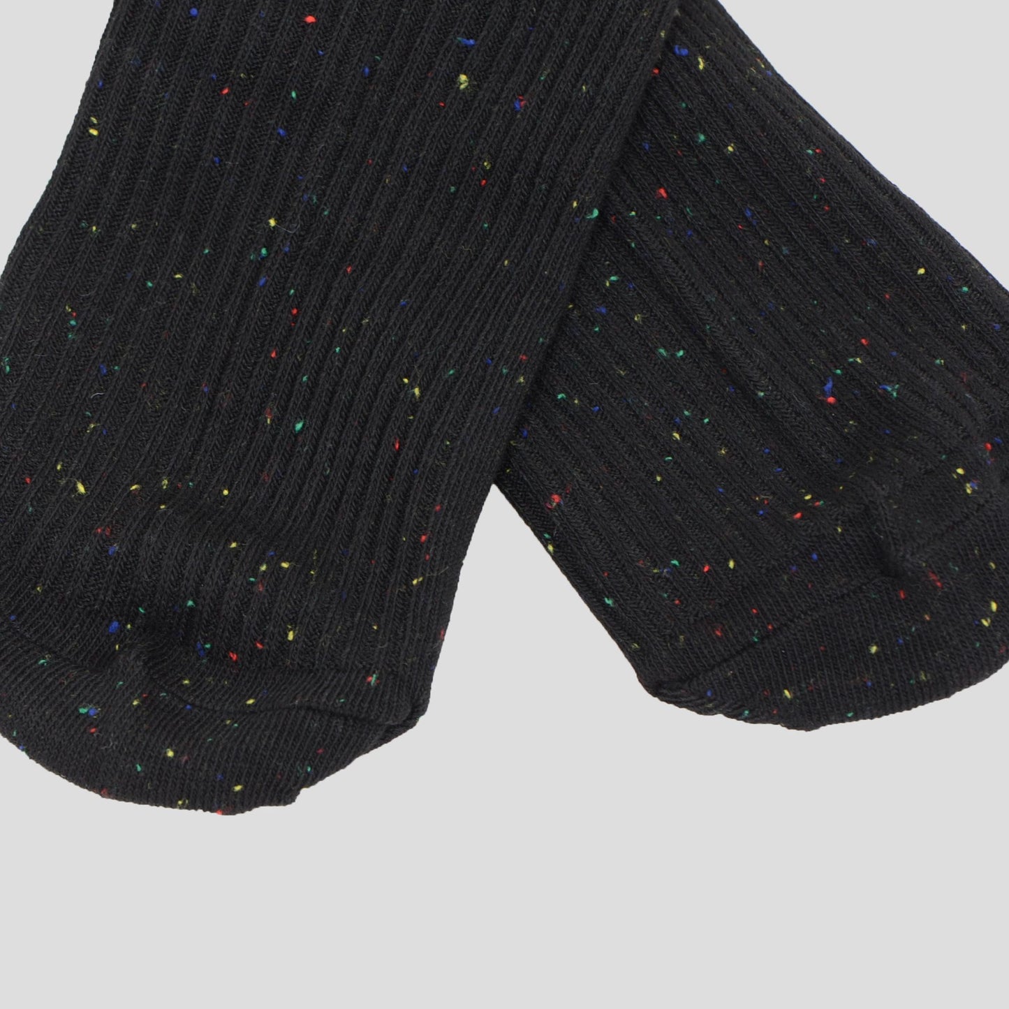Chic Style Solid Speckled Crew Socks Non Slip Cotton for Casual 2 Pairs 4 Season