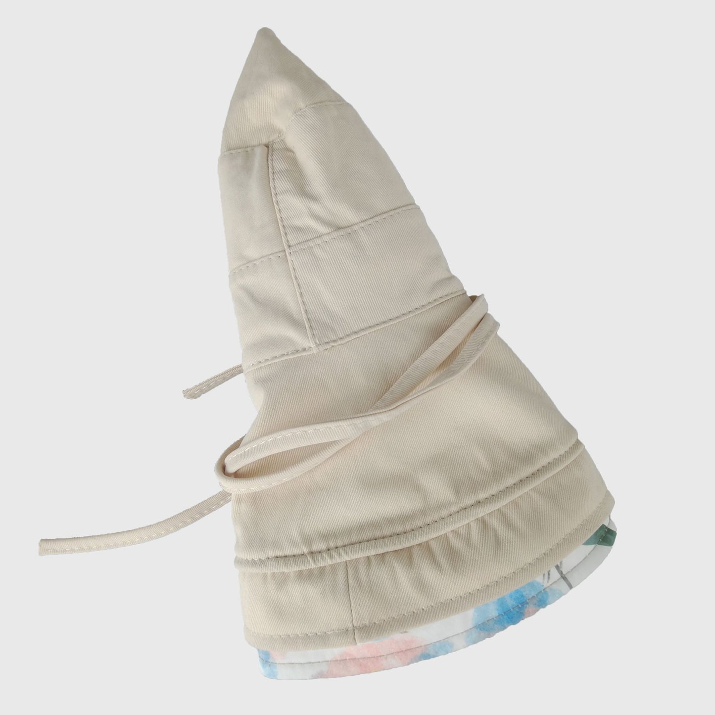 Women's Reversible Floral & Solid Bucket Sun Hat with Chin Strap