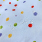 Polka Dot Tote Bag Shoulder Bag with Interior Zipper Pocket