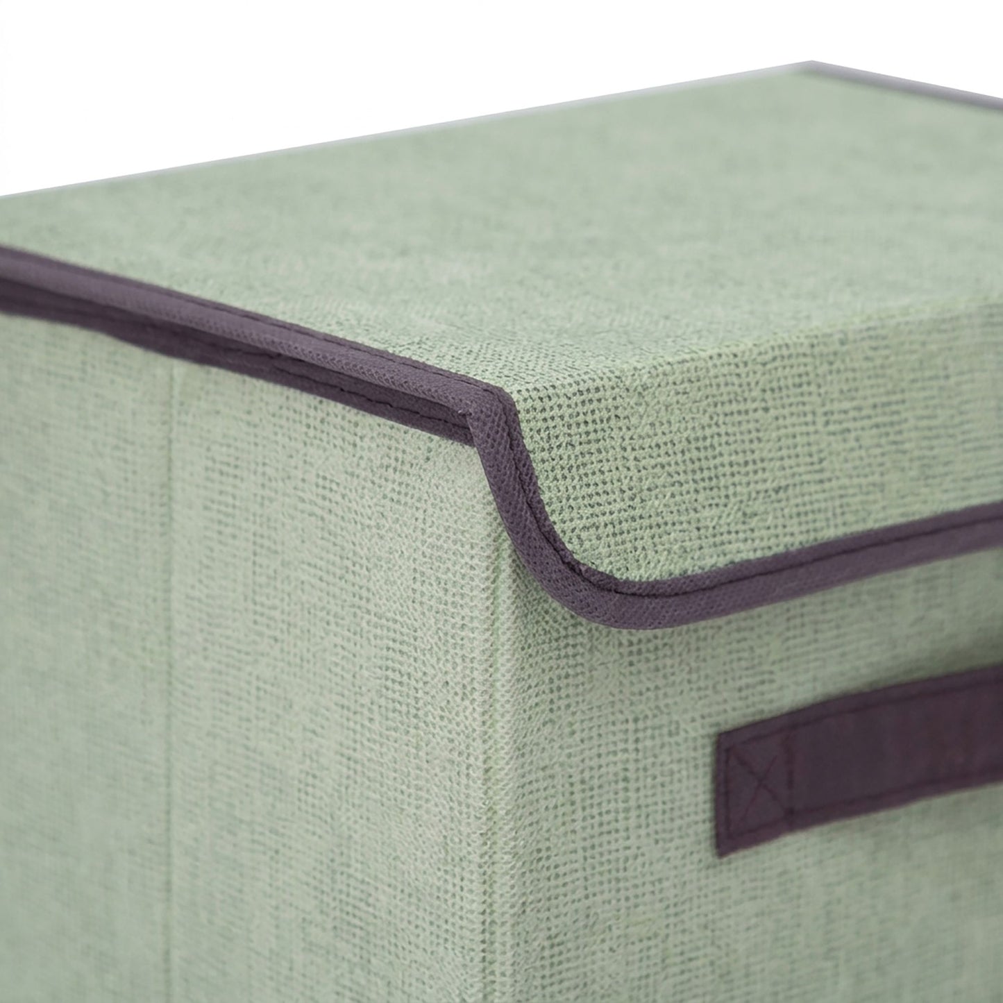 2 Piece Foldable Storage Box Set with Lids and Handles