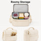 Quilted Insulated Lunch Bag with Adjustable Strap Padded Handle and PEVA Lining
