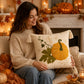 Autumn Tassel Throw Pillow Cover Square Decorative Cushion Cover