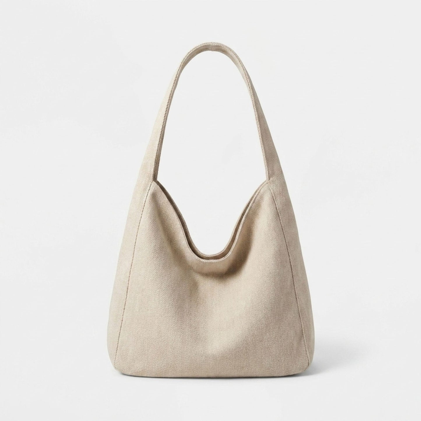 Denim Canvas Hobo Tote Bag Daily Large Capacity Shoulder Handbag For Women