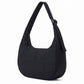 Quilted Hobo Shoulder Bag with Adjustable Strap and Side Pockets 10x4x6.5in