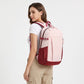Everyday Backpack with Front Zip Pocket Side Mesh Pockets Padded Straps Top Hle