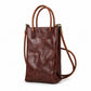 Mini Tote Bag with Top Handles and Adjustable Crossbody Strap