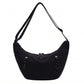 Lightweight Multi Pocket Crescent Crossbody Bag with Adjustable Strap