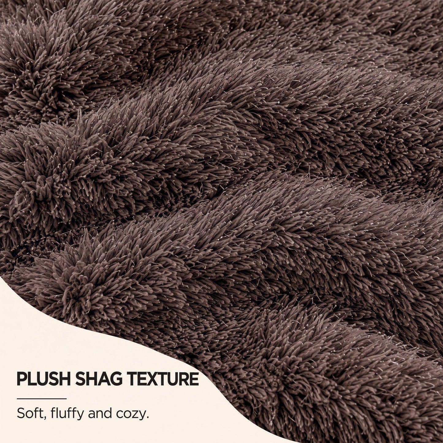 2 Pack Shaggy Faux Fur Throw Pillow Covers 18 x 18 Inch for Couch Sofa and Bed