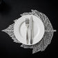 4 Piece Set Leaf Shape PVC Placemats Heat Resistant Decorative Table Mats