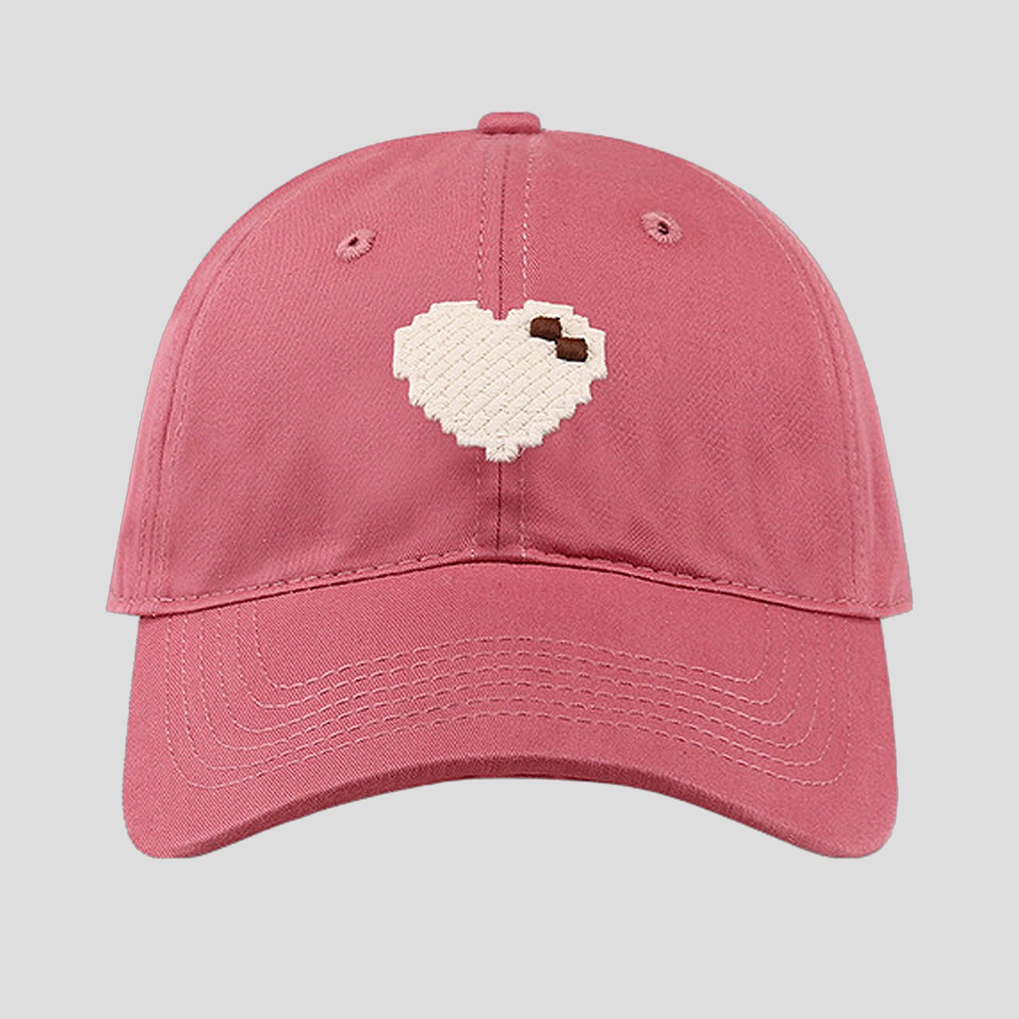 Women's Pixel Heart Wide - Brim Baseball Cap