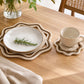 Woven Cotton Cord Octagonal Placemat and Coaster 2-Piece Set