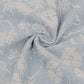 4-Piece Cotton Washed Jacquard Bedding Set with Duvet Cover Flat Sheet and Pillowcases Floral Texture