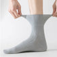 Ribbed Crew Socks with Elasticized Top Cuff for Swollen Feet Non-Binding Comfortable Fit 3-Pack
