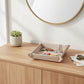 Foldable Desk Organizer Tray Snap Corner Storage Tray for Keys Jewelry Home Office Catchall