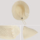 Crochet Bucket Hat with Adjustable Chin Strap and Back Button Eyelet Panel for Sun Protection