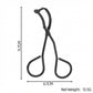 Classic Metal Eyelash Curler 2 Piece Set with Curved Lash Frame for Smooth Natural Lift