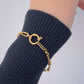 Women's Paperclip Chain Bracelet - Open Ring Clasp Bracelet for Minimalist Modern Styling