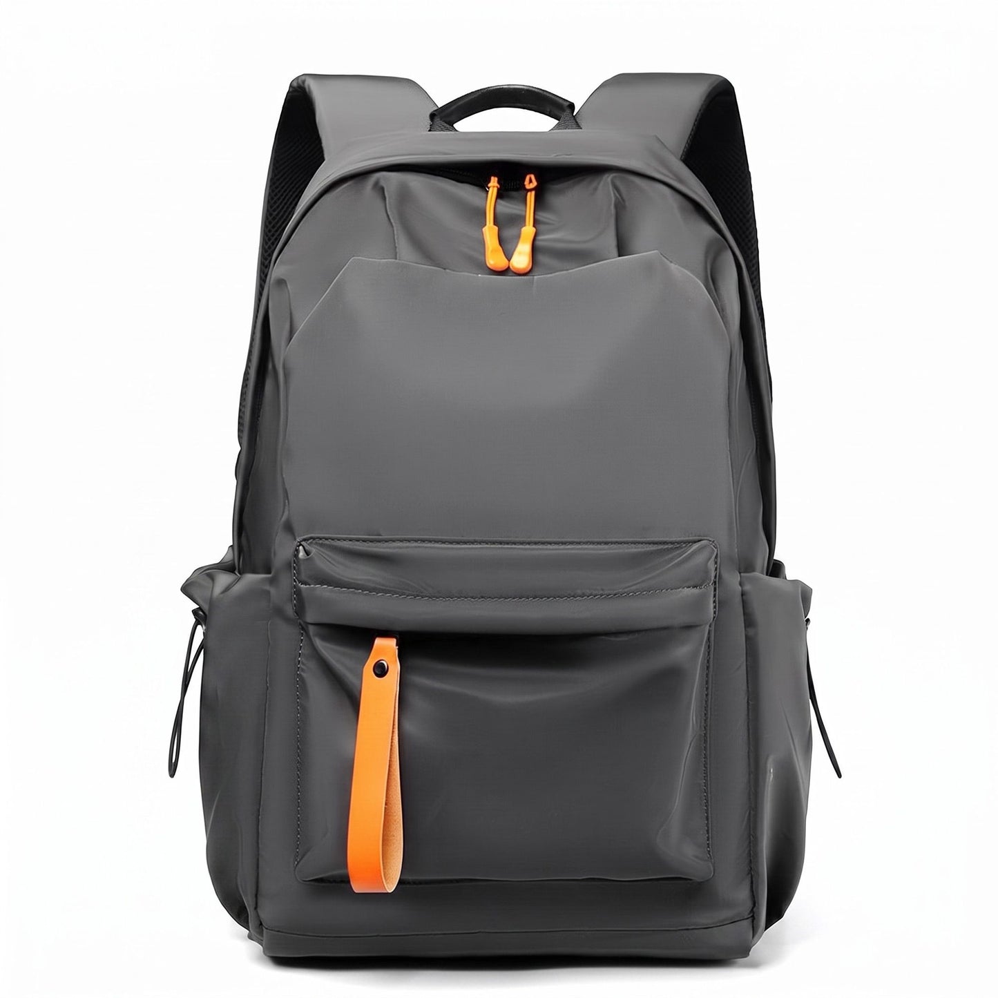 Everyday Backpack with Front Zip Pocket Side Pockets Adjustable Straps Top Hle