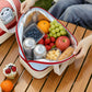 Double Layer Insulated Lunch Bag Large Capacity Cartoon Lunch Tote for School Travel