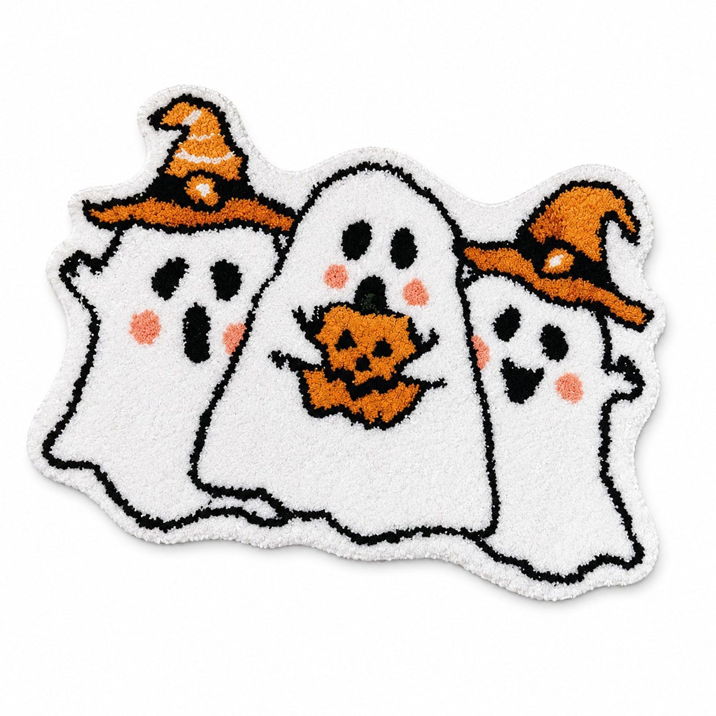 Halloween Character Shaped Bath Mat Nonslip Accent Rug 15.7 x 23.6 Inches