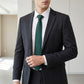 Men's Subtle Ribbed Texture Solid Tie Classic Necktie 57 Inch Length 3.1 Inch Width Formal Business Accessory