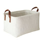Decorative Storage Basket with Handles Organizer Bin for Shelves Closet Storage Box for Toys Clothes
