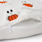 Halloween Pumpkin Ghost Textured Decorative Throw Pillow Cover for Sofa Bed Chair