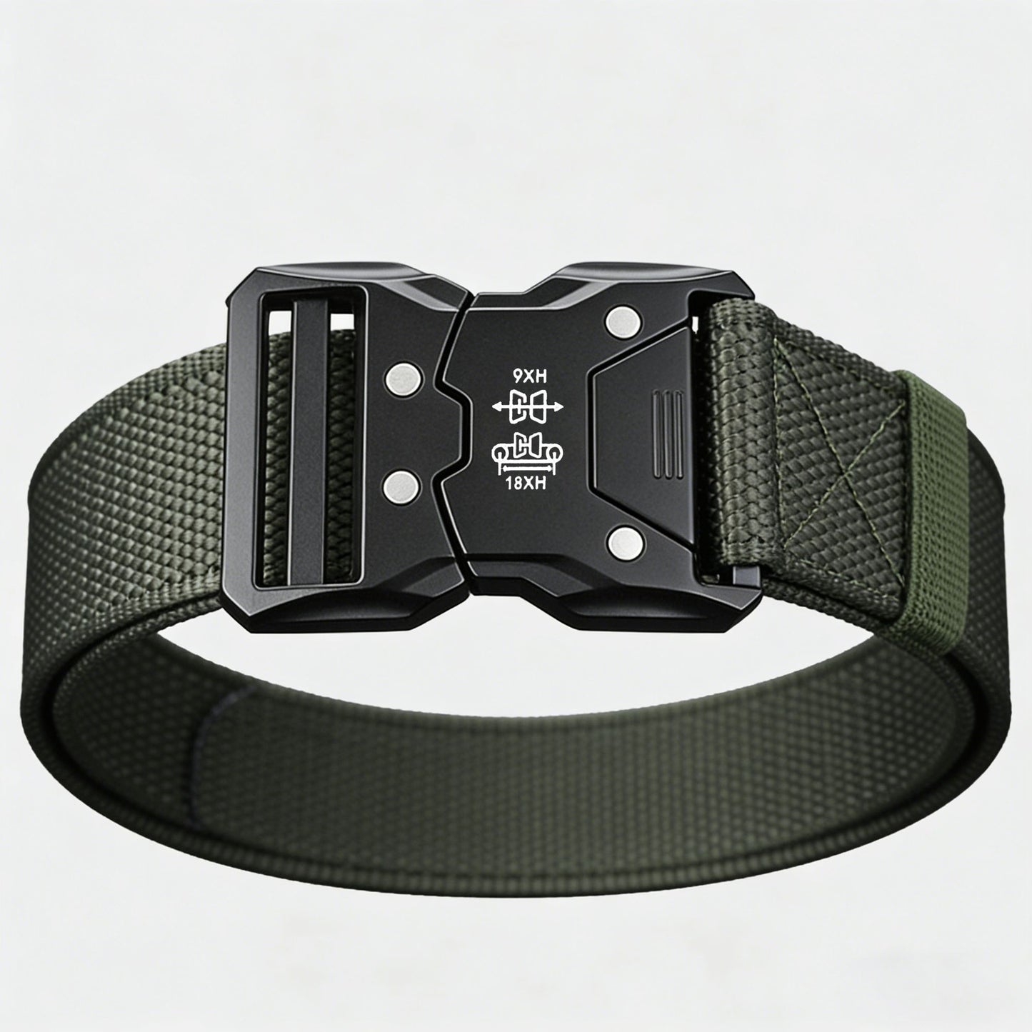 Tactical Nylon Belt - Heavy-Duty Quick-Release Buckle Belt for Outdoor, Casual & Everyday Wear