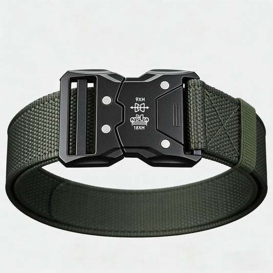Tactical Nylon Belt - Heavy-Duty Quick-Release Buckle Belt for Outdoor, Casual & Everyday Wear