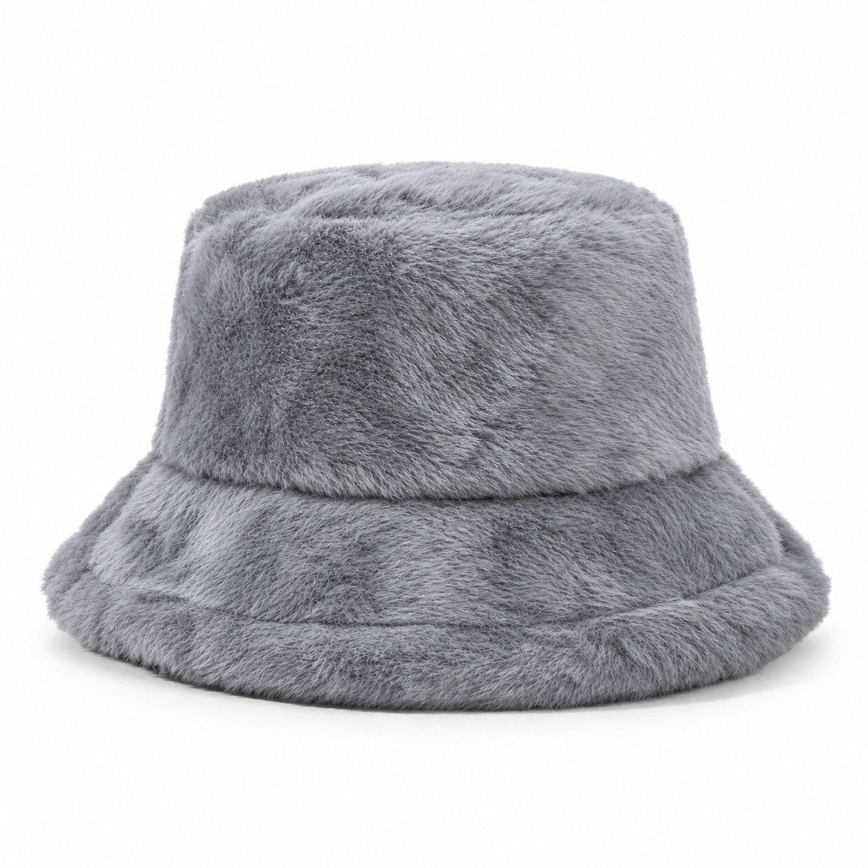 Faux Fur Bucket Hat Soft Plush Winter Casual Fashion Hat