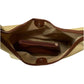 Canvas Shoulder Bag with Magnetic Closure and Fixed Strap