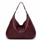 Oversized Slouchy Hobo Shoulder Bag with Adjustable Strap