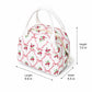Printed Insulated Lunch Tote Bag with Double Handles and Zip Closure