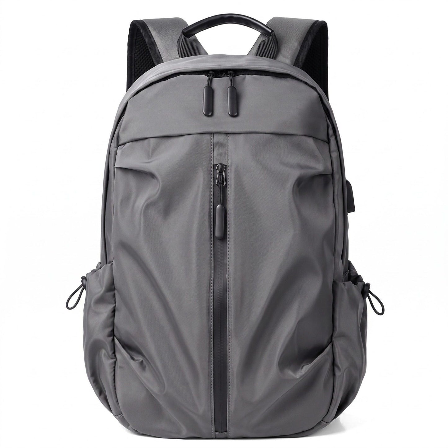 Multi-Pocket Commuter Travel Backpack with Padded Straps and Side Pockets