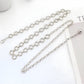 Textured Circle Link Waist Chain Belt with Adjustable Fit and Dangling Charm Accent for Layered Stylish Detail 43x0.6in